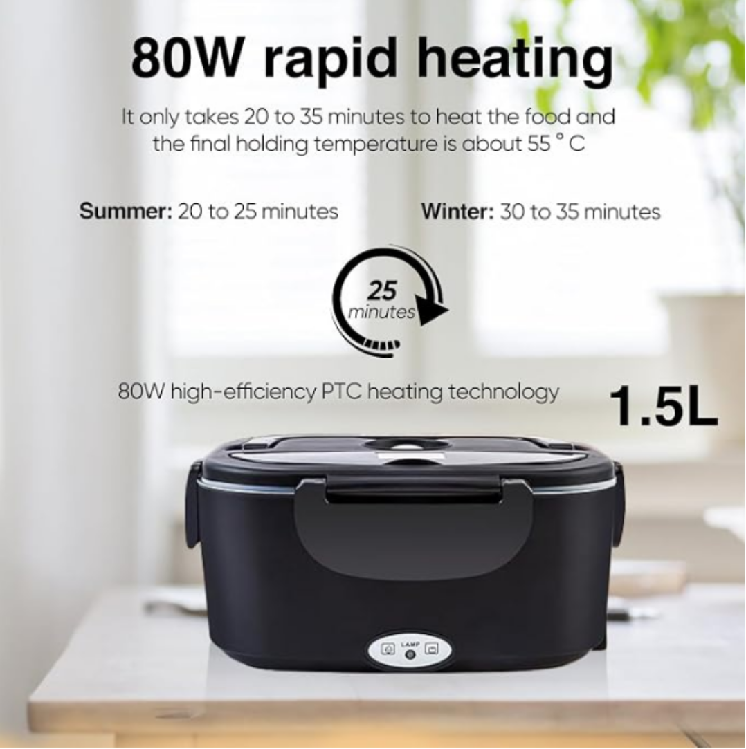 Fiambrera Eléctrica  con Bandeja de Acero Inoxidable